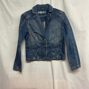 Womens Hydraulic Blue Jean Jacket size Small